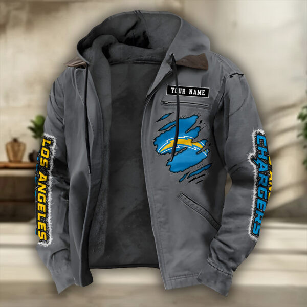Los Angeles Chargers Heavyweight Hooded Jacket PBHAP6L