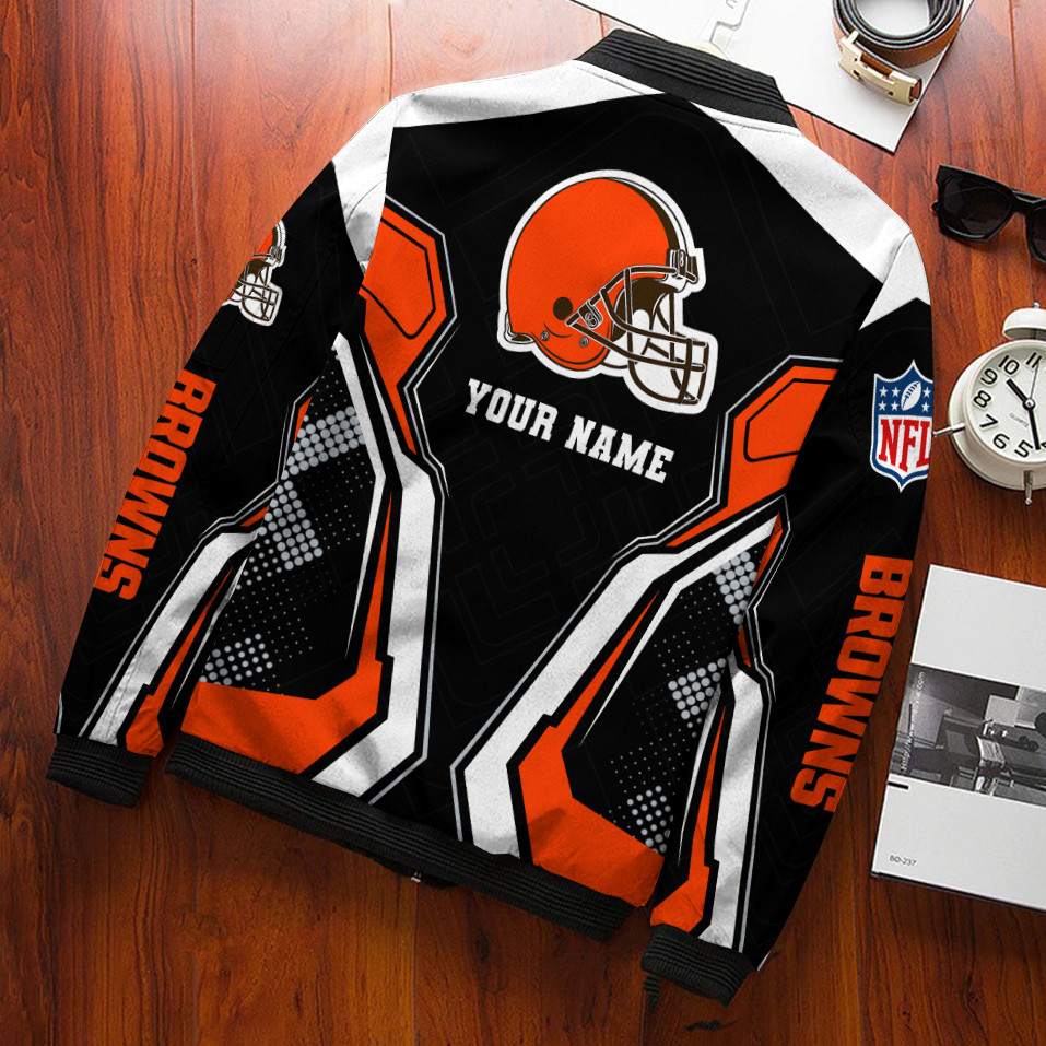 Cleveland Browns Personalized Bomber Jacket PBVC7U2