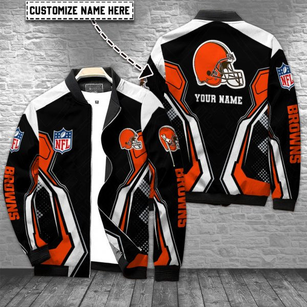 Cleveland Browns Personalized Bomber Jacket PBVC7U2