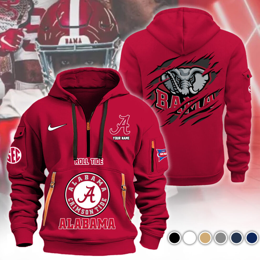 Alabama Crimson Tide Heavy Fleece Pullover Hoodie AZHEV67