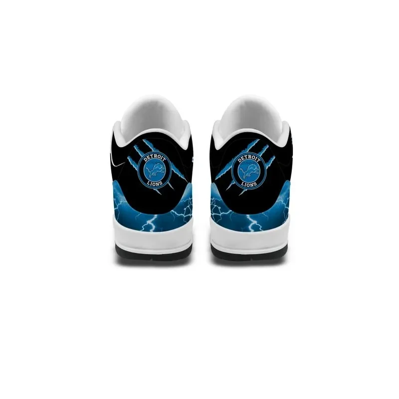 Detroit Lions Basic Leather JD03 Shoes Men and Women PBP7WMZ