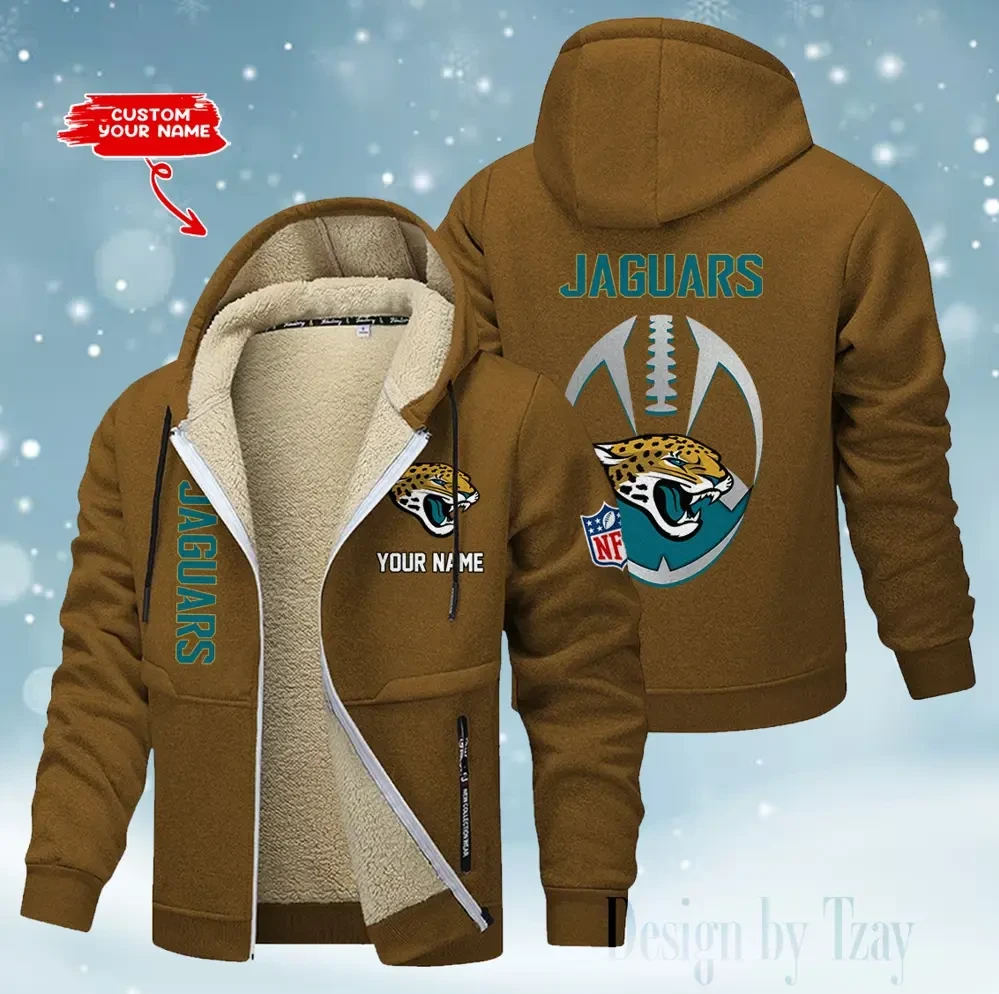Jacksonville Jaguars Hoodies Zip Velvet Coat AANZTZH113