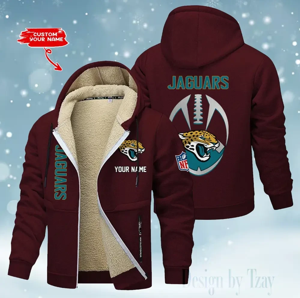 Jacksonville Jaguars Hoodies Zip Velvet Coat PB6EPB6