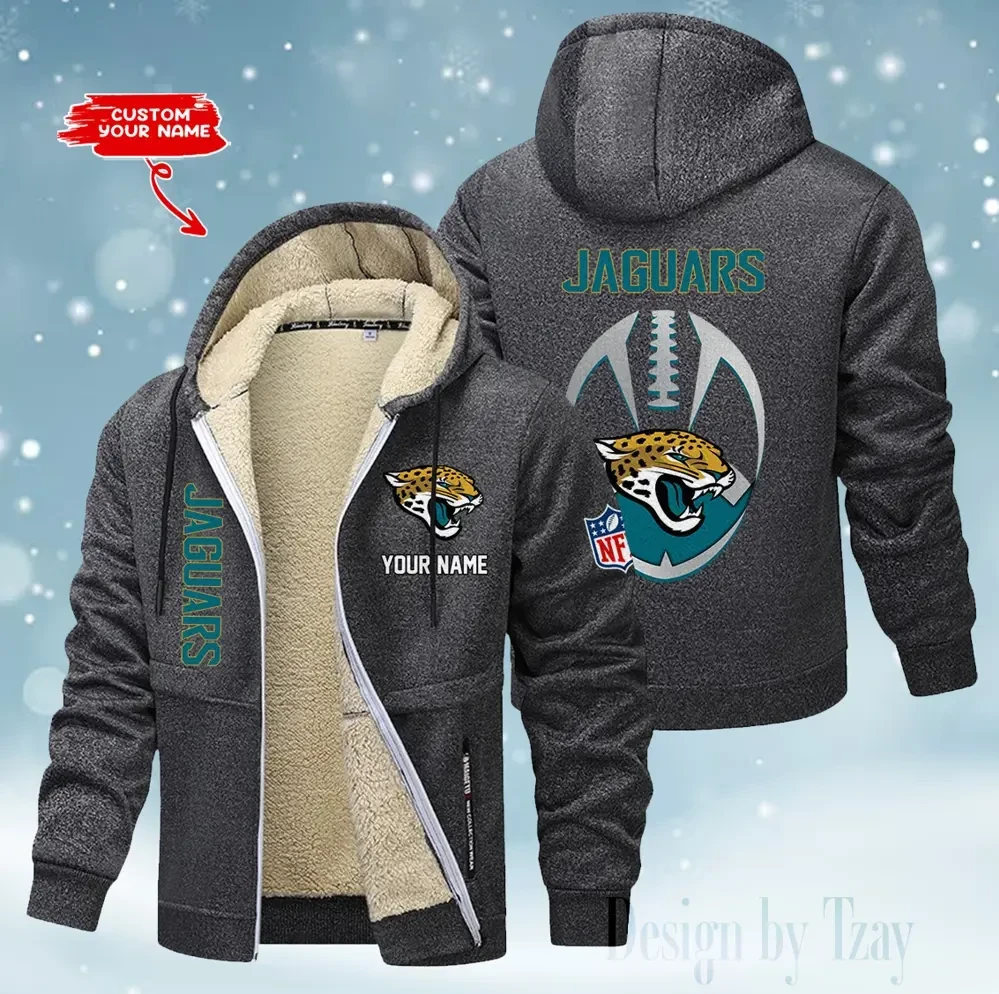 Jacksonville Jaguars Hoodies Zip Velvet Coat PB6EPB6