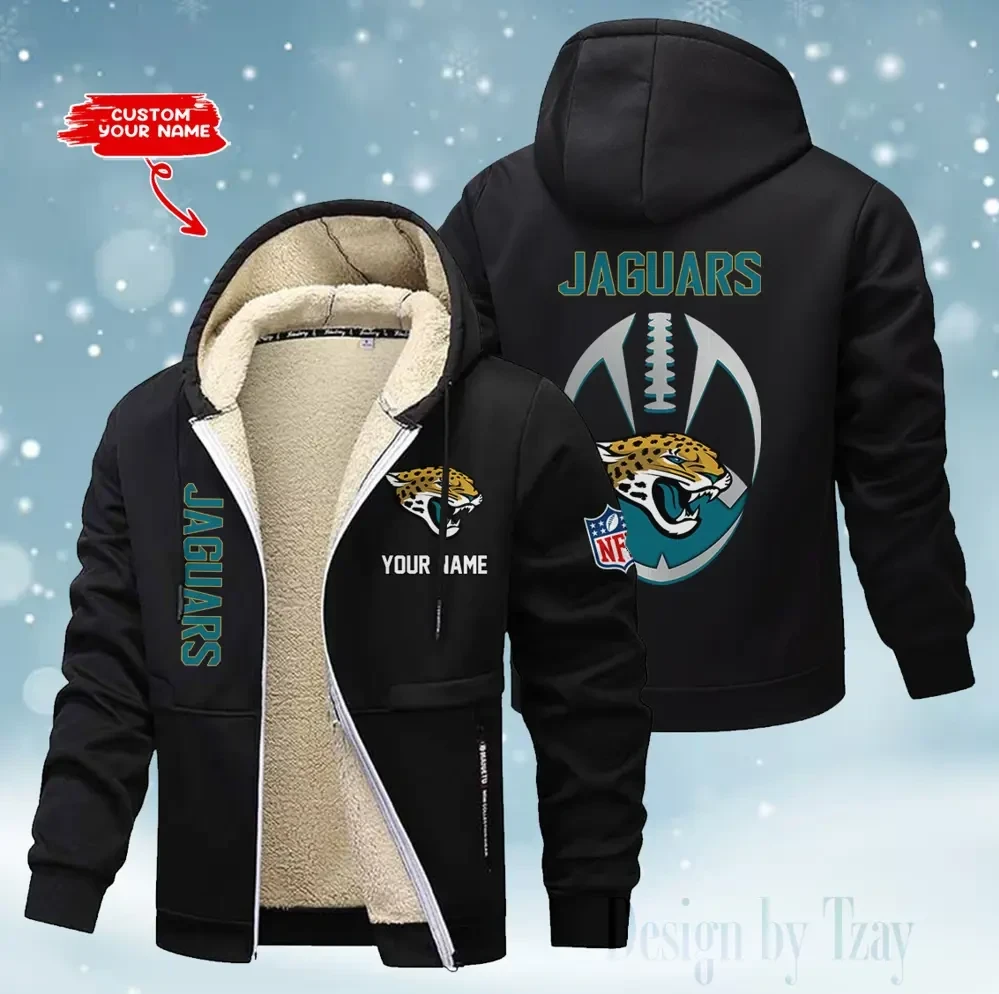 Jacksonville Jaguars Hoodies Zip Velvet Coat PB6EPB6