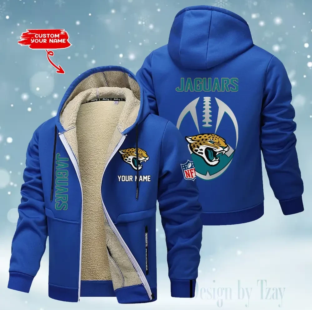 Jacksonville Jaguars Hoodies Zip Velvet Coat PB6EPB6