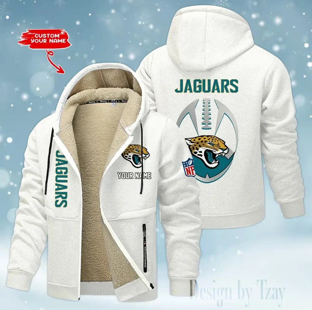 Jacksonville Jaguars Hoodies Zip Velvet Coat PB6EPB6