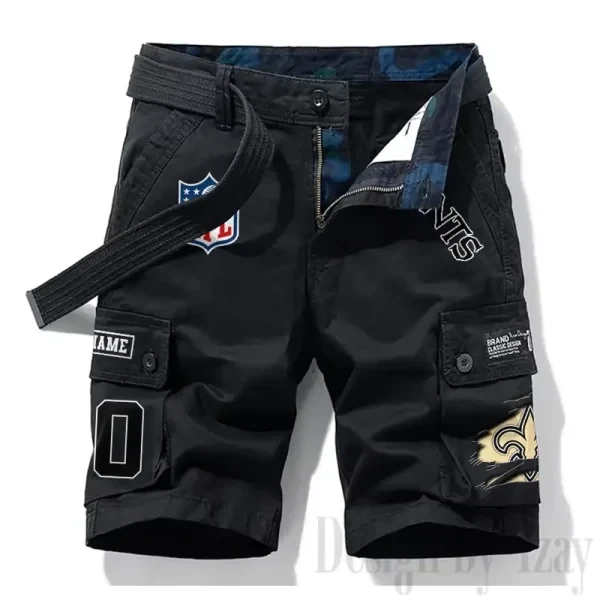 New Orleans Saints New Summer Men Cargo Shorts Fashion 2025 PB273AT
