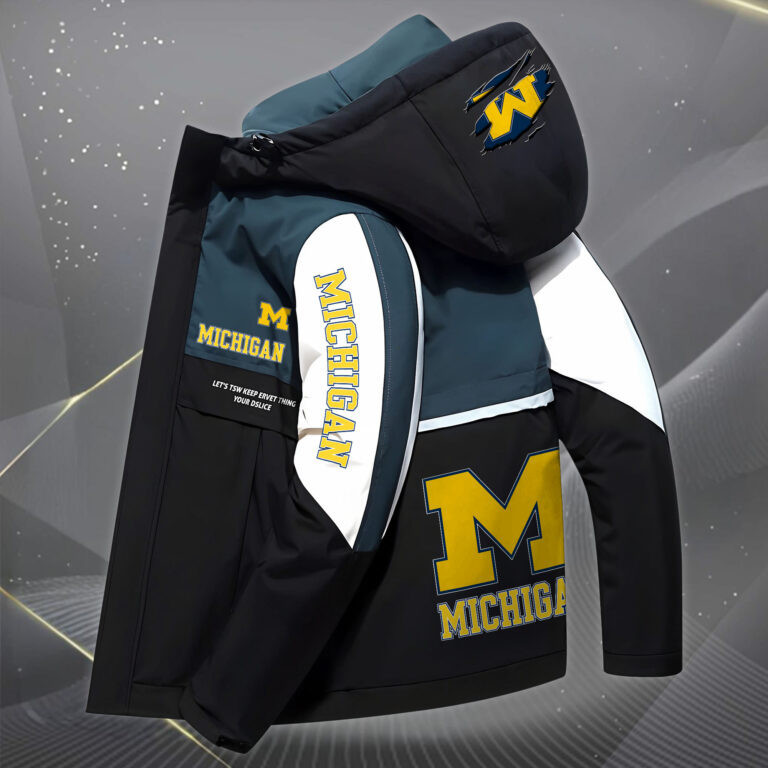 CMichigan Wolverines Outdoor Windproof Jacket SPTOWPJK345
