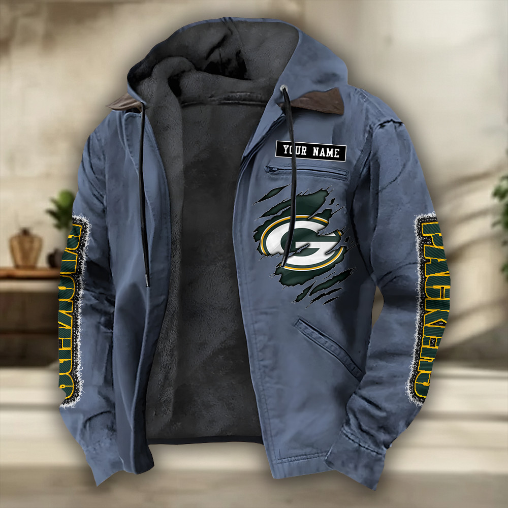 Green Bay Packers Heavyweight Hooded Jacket PB6DO09