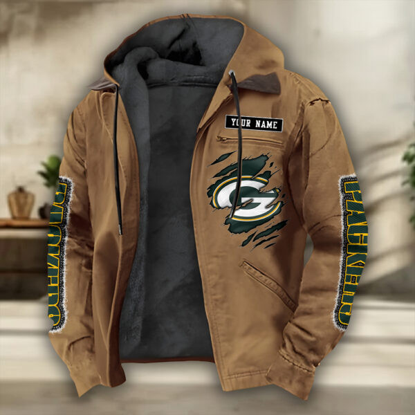 Green Bay Packers Heavyweight Hooded Jacket PB6DO09