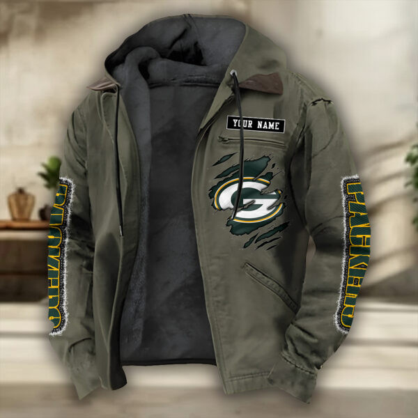 Green Bay Packers Heavyweight Hooded Jacket PB6DO09