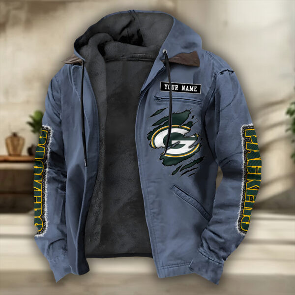 Green Bay Packers Heavyweight Hooded Jacket PB6DO09