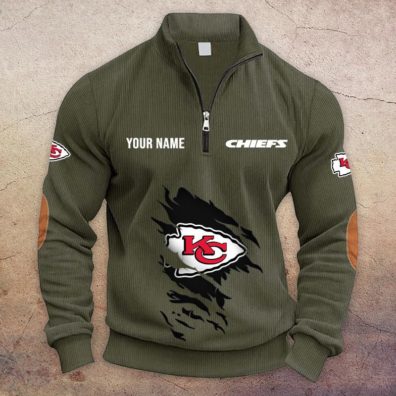 Kansas City Chiefs Half-Zip Hoodie PB446O0