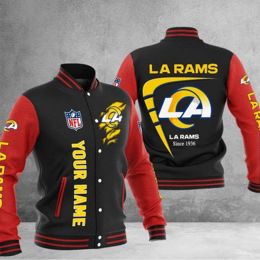 Los Angeles Rams Custom Multicolors Button Jacket PB3UNRV