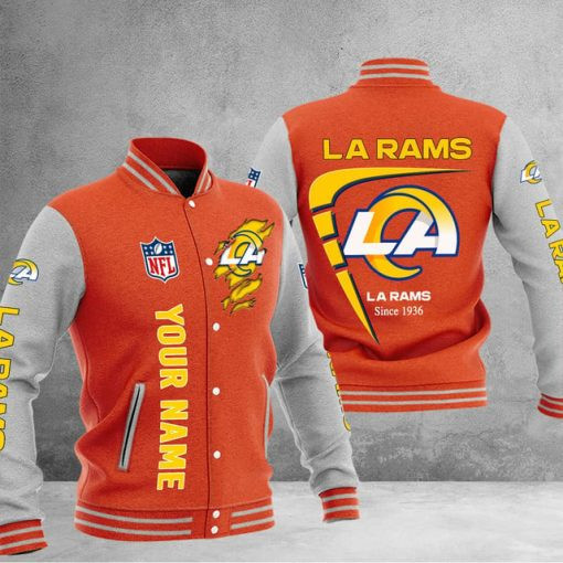 Los Angeles Rams Custom Multicolors Button Jacket PB3UNRV