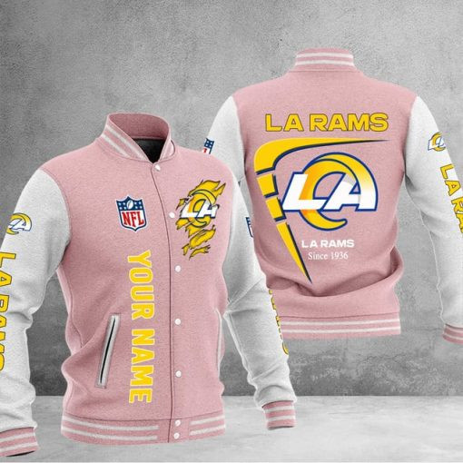 Los Angeles Rams Custom Multicolors Button Jacket PB3UNRV