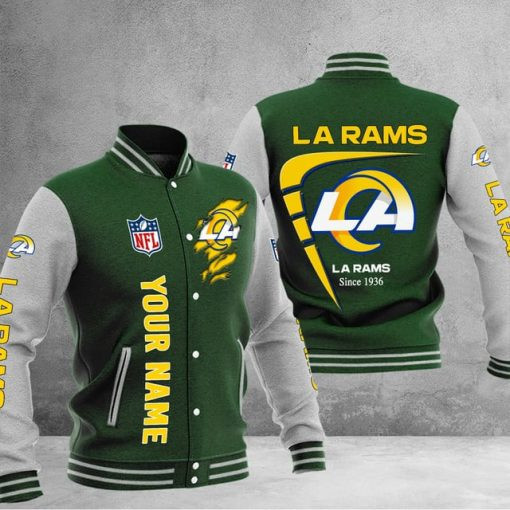 Los Angeles Rams Custom Multicolors Button Jacket PB3UNRV