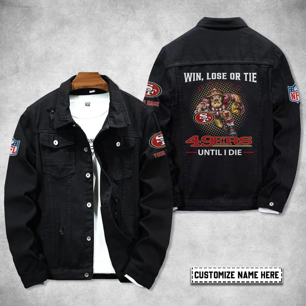 San Francisco 49ers Personalized New Denim Jacket S9DJ063