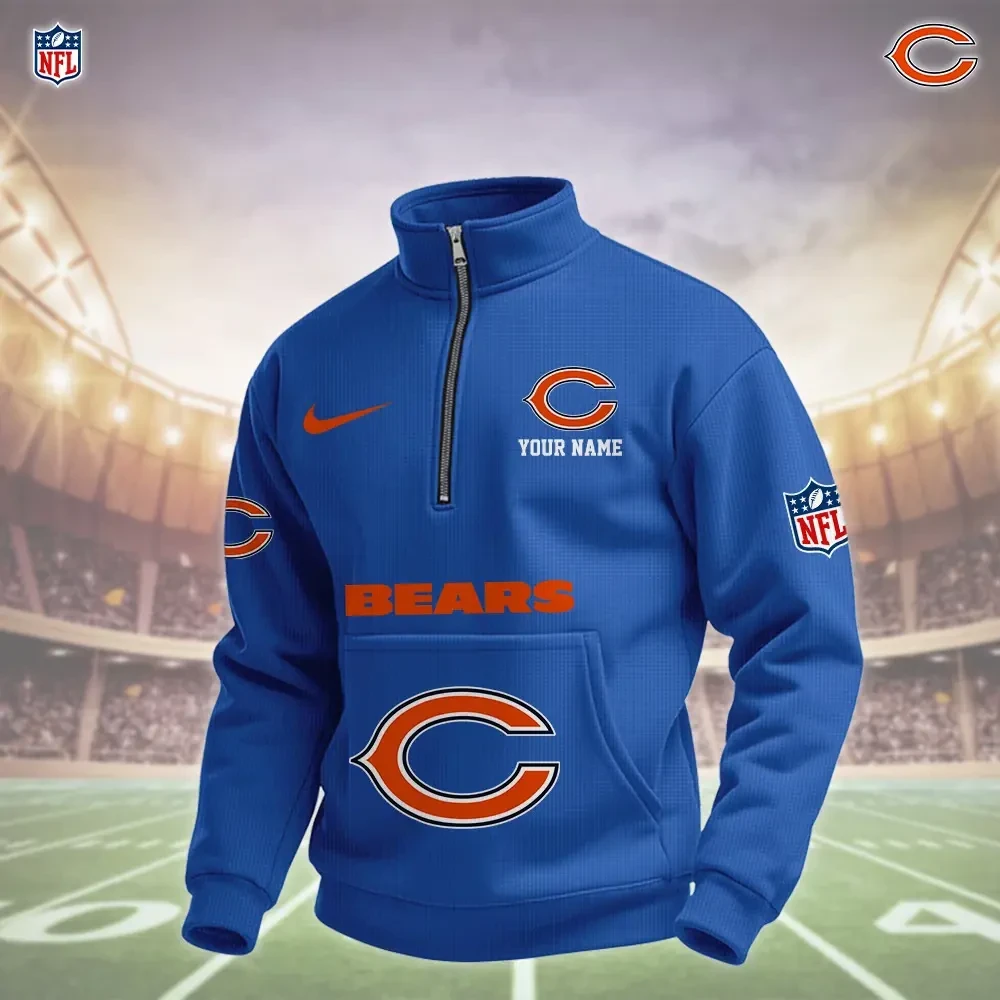 Chicago Bears Pullover Half Zipper