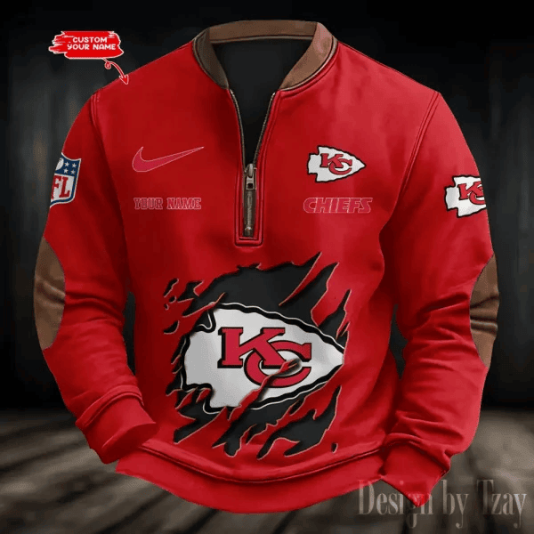 S9MPZNS016-Kansas City Chiefs Print Vintage Sweatshirt