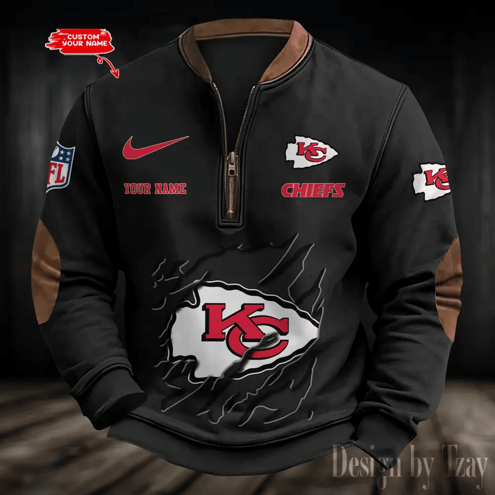 Kansas City Chiefs Print Vintage Sweatshirt PB431MG