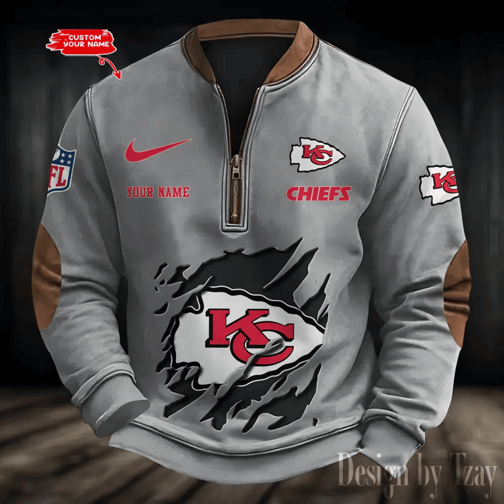 Kansas City Chiefs Print Vintage Sweatshirt PB431MG