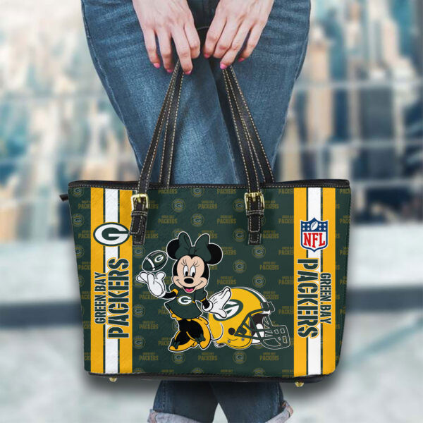 Green Bay Packers Women Leather Tote Hand Bag PBJP7BL