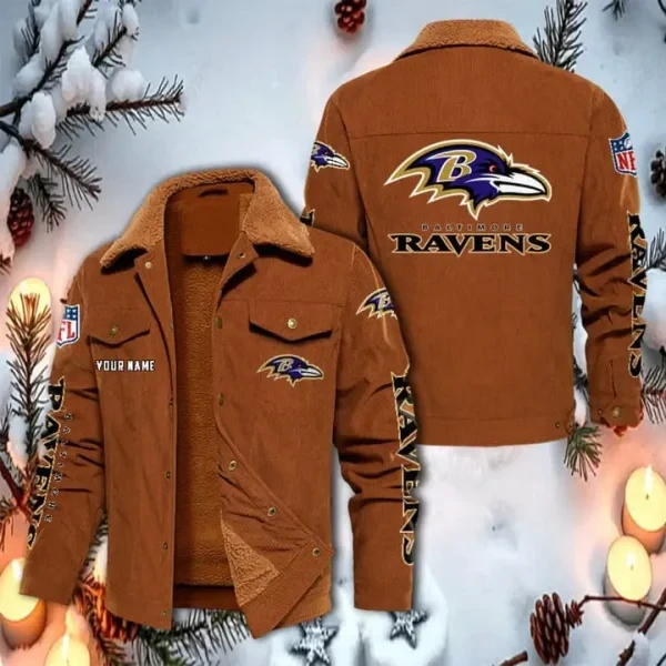 Baltimore Ravens Corduroy Fleece Jacket PB6ZWZV