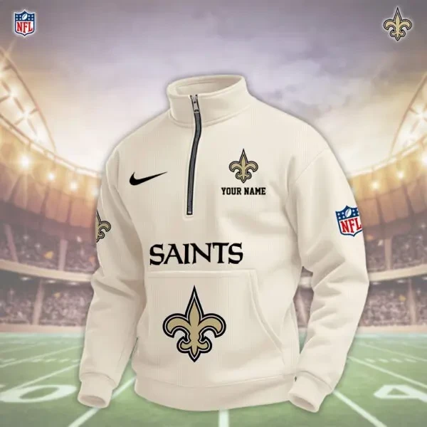 New Orleans Saints Pullover Half Zipper