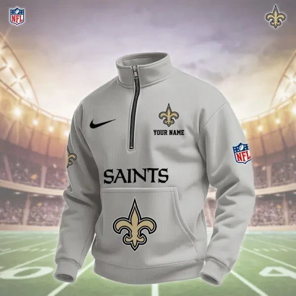 New Orleans Saints Pullover Half Zipper