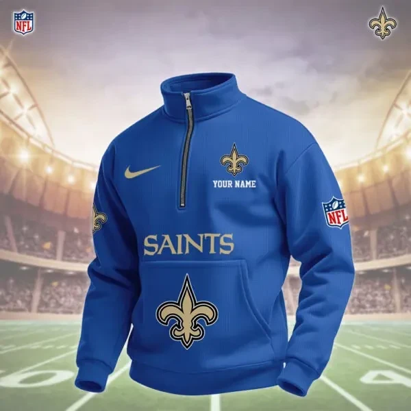 New Orleans Saints Pullover Half Zipper