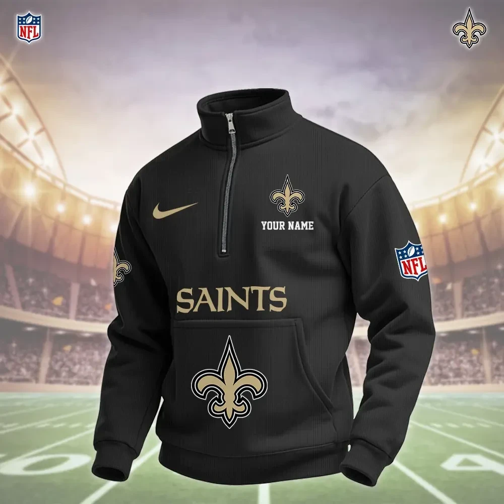 New Orleans Saints Pullover Half Zipper