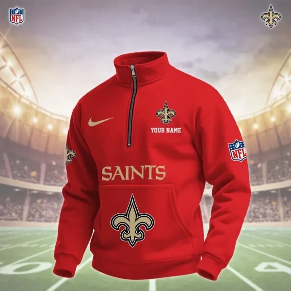 New Orleans Saints Pullover Half Zipper