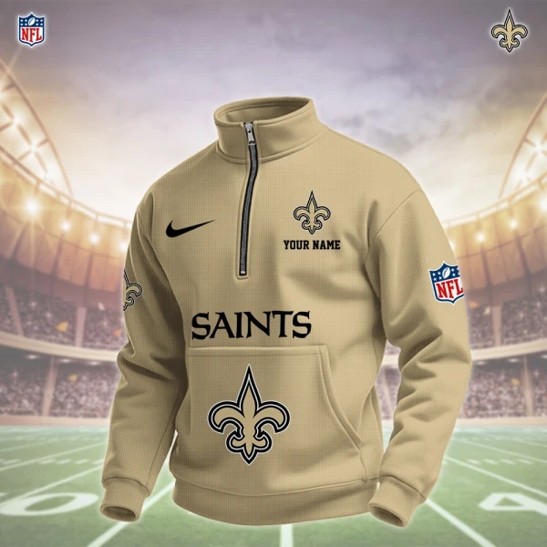 New Orleans Saints Pullover Half Zipper