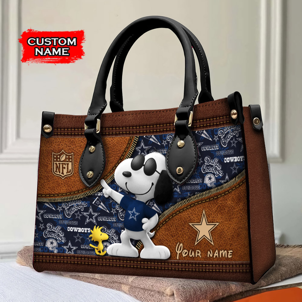Dallas Cowboys Personalized Leather Hand Bag PB8LTUE