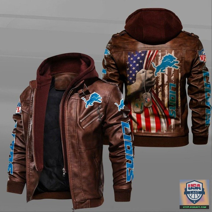 Detroit Lions Leather Jacket ZPLT 345