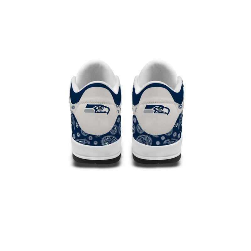 Seattle Seahawks Basic Leather JD03 Shoes Men and Women PBA0NEA