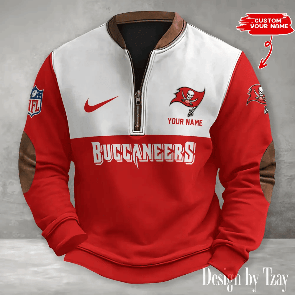 S9MPZNS197-Tampa Bay Buccaneers Print Vintage Sweatshirt