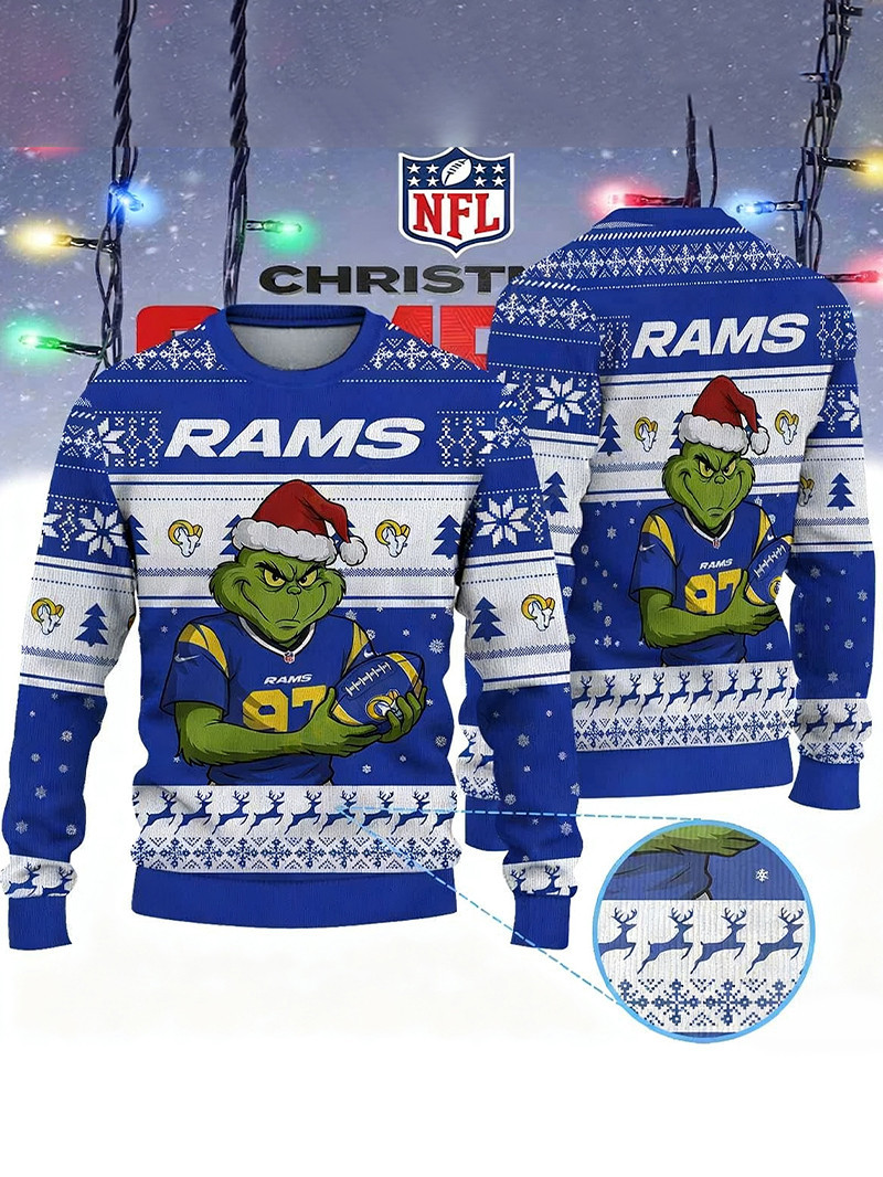 Los Angeles Rams Grinch Ugly Sweater GU9921