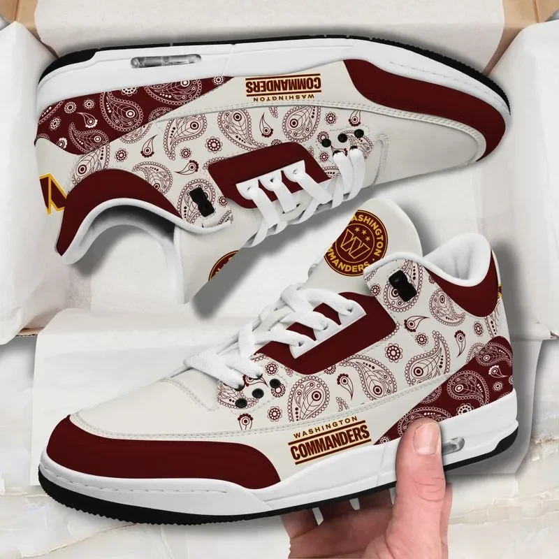 Washington Commanders Basic White Genuine Leather JD03 Shoes Men and Women AZBTAJ44B