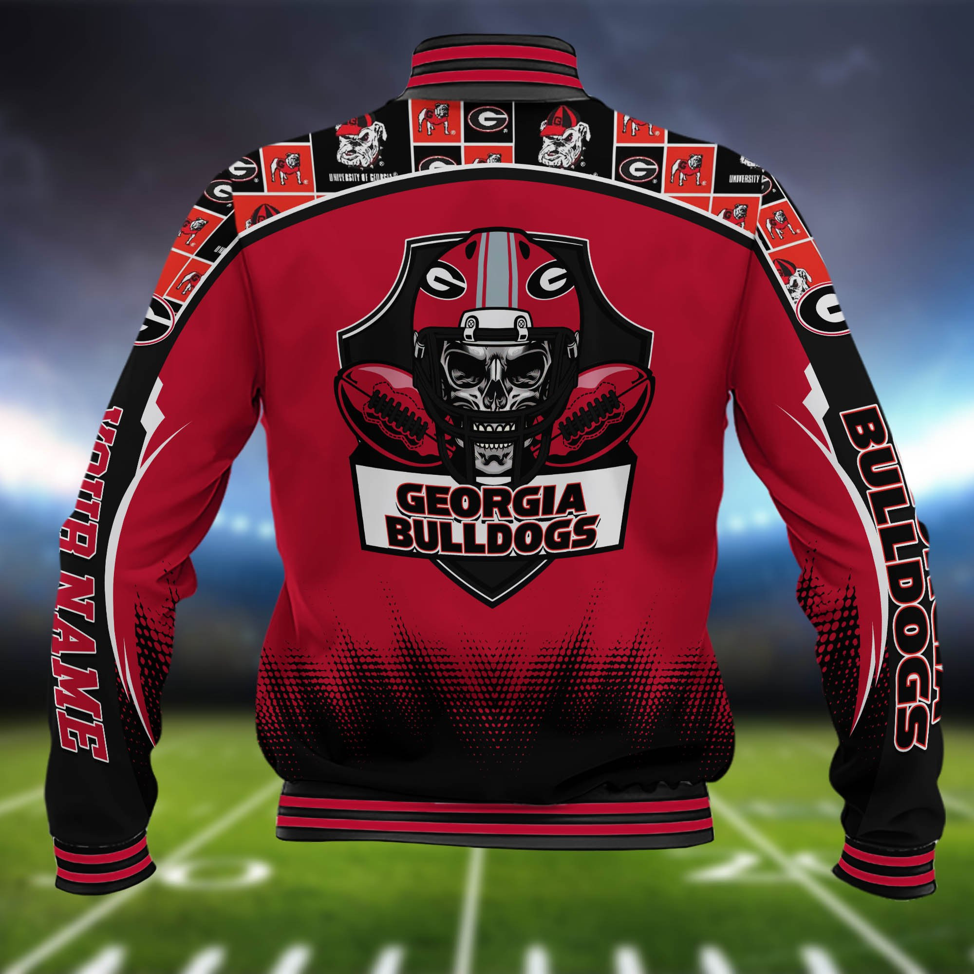 Georgia Bulldogs Baseball Jacket Custom Name, Sport Team Jacket, Sport Gifts PB8401D