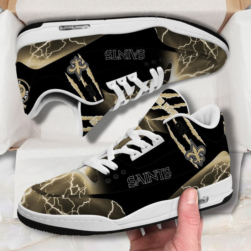 New Orleans Saints Basic Leather JD03 Shoes Men and Women AZrr3000201
