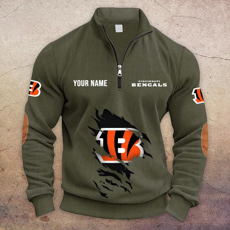 Cincinnati Bengals Half-Zip Hoodie PBG0AVW
