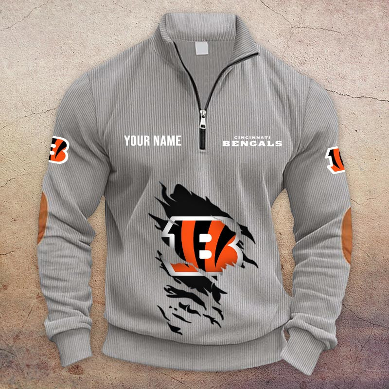 Cincinnati Bengals Half-Zip Hoodie PBG0AVW