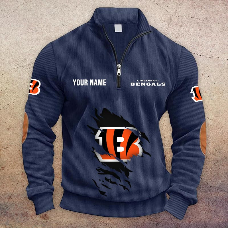 Cincinnati Bengals Half-Zip Hoodie PBG0AVW