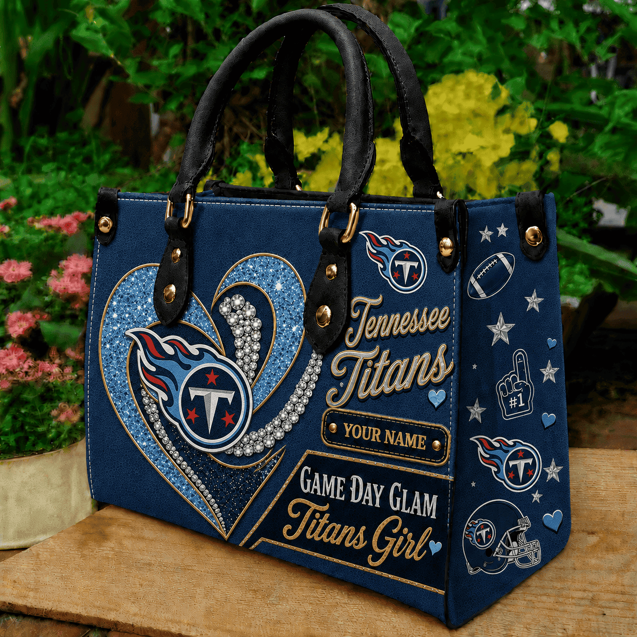 Tennessee Titans NFL Premium Leather Hand Bag Personalized Gift For Fan Men Women - Limited Edition MGF11