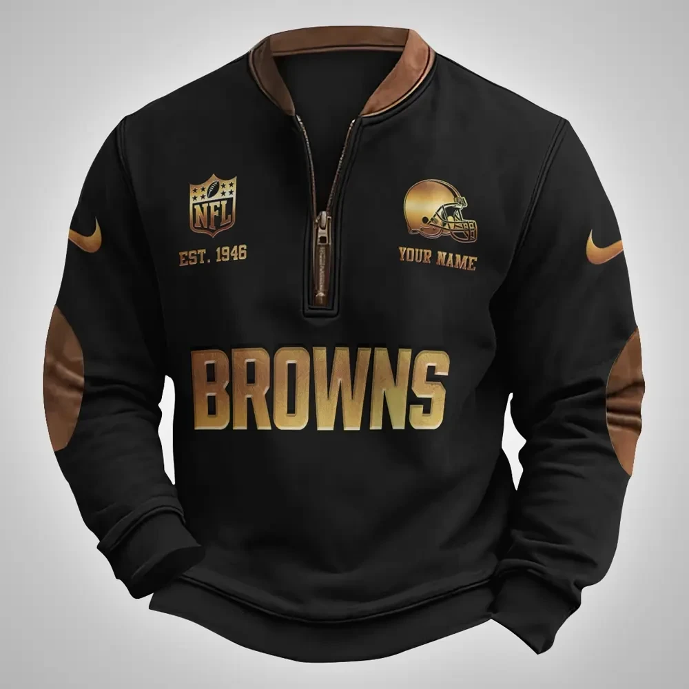 Cleveland Browns Classic Half Zip Pullover SPTCHZP008