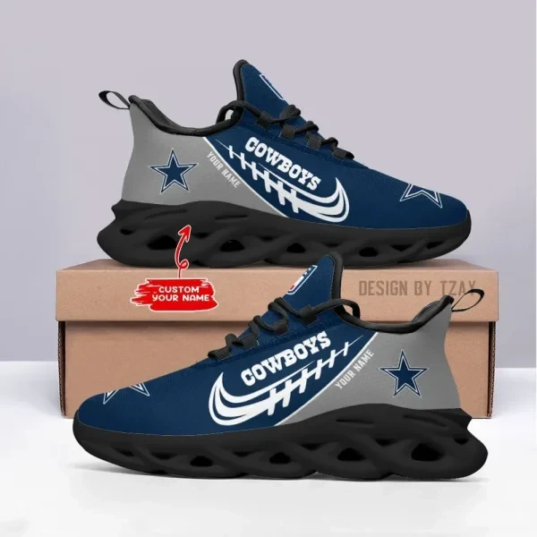 Dallas Cowboys Personalized Maxsoul Sneakers PBND4BS