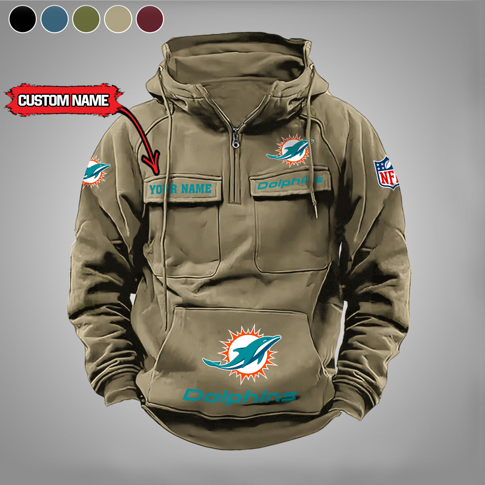 Miami Dolphins Vintage Men Hoodies DV5 PBKTL9H